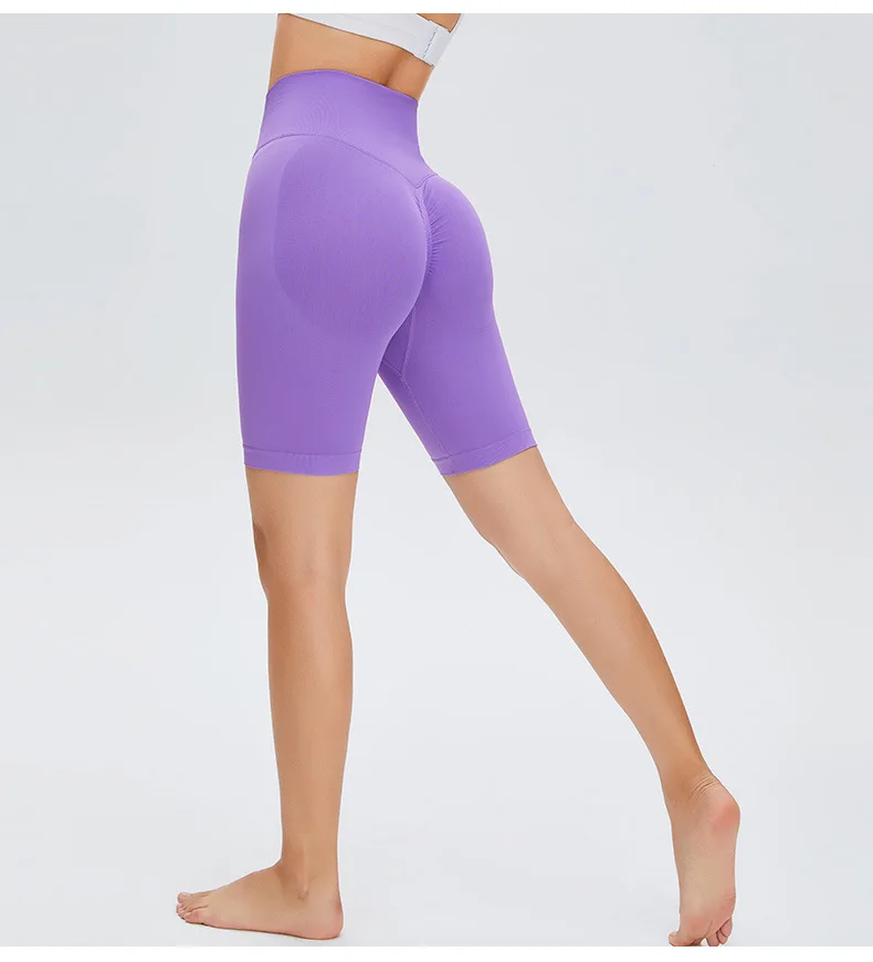 No Camel Toe Womens Sexy Yoga Short Pants 4 Way Stretchy Seamless