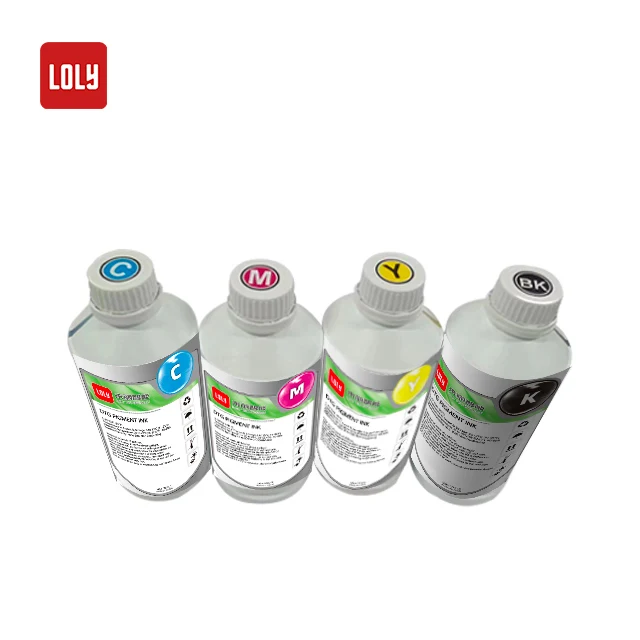 China Factory wholesale high quality DTG specialized 5colors+W+VI printing ink for DTG inkjet printer direct printing usage