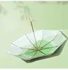 Parapluie à colle dorée, couverture en tissu vert-œillet + sac opp