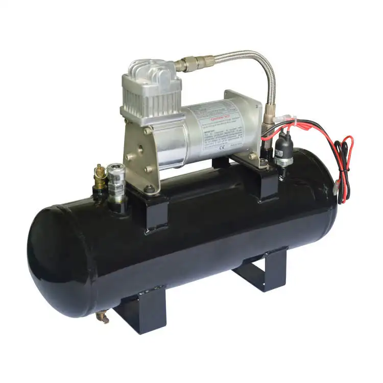 Air Compressor for Air Horn 12V, Air Compressor with Tank, Air Horn  Compressor 12V - China Air Source Kit, Suspension Compressor