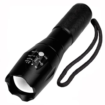 High Power 1000 Lumen Aluminum Zoomable Powe Bank Tactical Self Defensive Camping Flashlight Torch Light