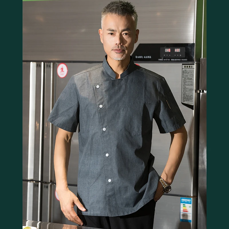 New Chef Uniform Unisex Chef Clothes Long Sleeve Waitress Catering Chef Jackets Uniforms Bakery Restaurant Kitchen Work Wear