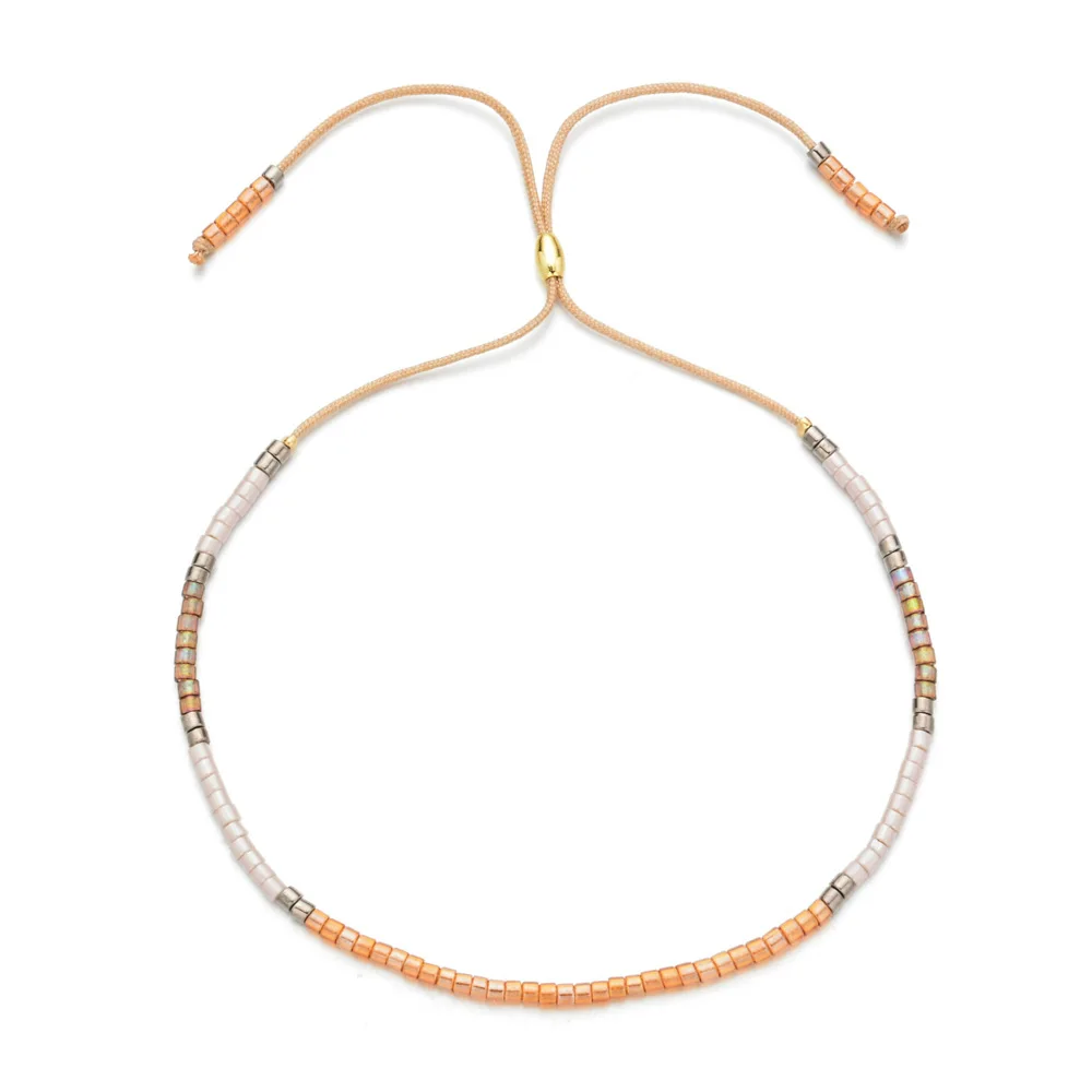 Japanese Cheap Cute Design Small Size Seed Beads Miyuki Handmade Macrame Adjustable Boho Bracelet Women