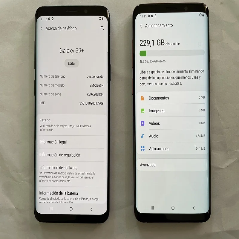 Used Sumsung Galaxy S9+ Mobile Phone 2SIM with GSM and LTE Cellular  Connectivity