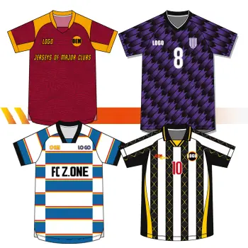 High Quality Vintage Milan Football Jersey Club America Themed OEM Air Conditioner Polyester Top Automated Cutting Name