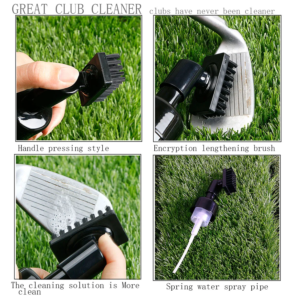 Wholesale Custom Golf Club Cleaning Brush Can Store Water Cleaning