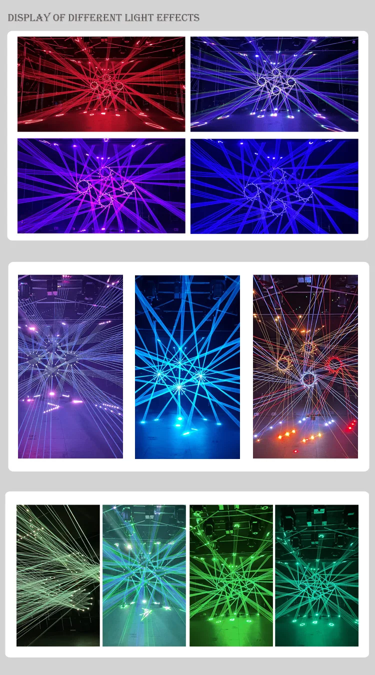 New Disco Laser 3d 24w Programmable Rgb Dmx Beam Dj Laser 12 Eyes Laser Party Light For Night