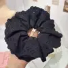 Four-hole lace trim - four layers of black