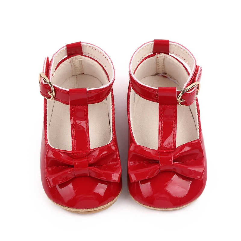 British Style Solid Color Baby Toddler Girl Shoes 2025 factory