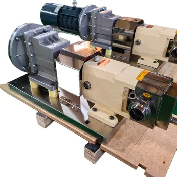 TLB High Viscosity Sanitary Grade Rotor Cam Pump Syrup Honey Fluid Positive Displacement Gear Lobe Pump