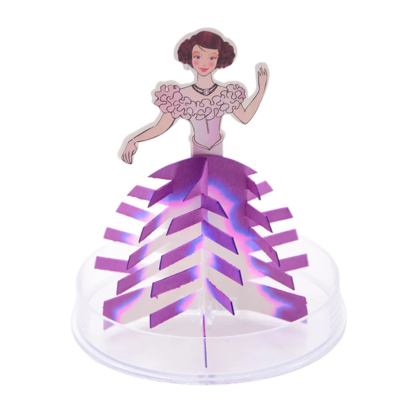 DIY Handmade Princess Purple Science Educational Toys Paper Growing Set Best Christmas Gift for Girls