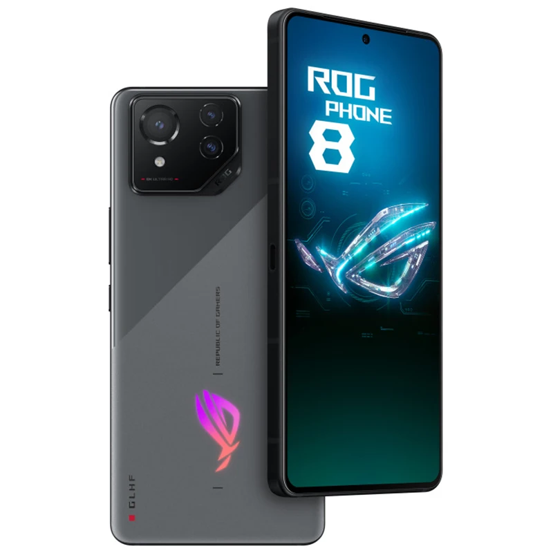 Global Firmware ROG Phone 8 Pro Snap dragon 8 Gen 3 165Hz Amoled Screen Black Color IP68 Waterproof 5G Gaming Smart Phone