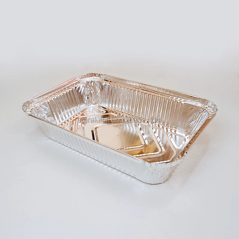 Small Rectangular Aluminum Foil Container Disposable Tableware
