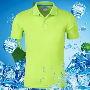 Men's Breathable Short-Sleeved T-Shirt Quick-Drying Fitness for Polo Shirt with Custom Logo Lapel Design for Golf