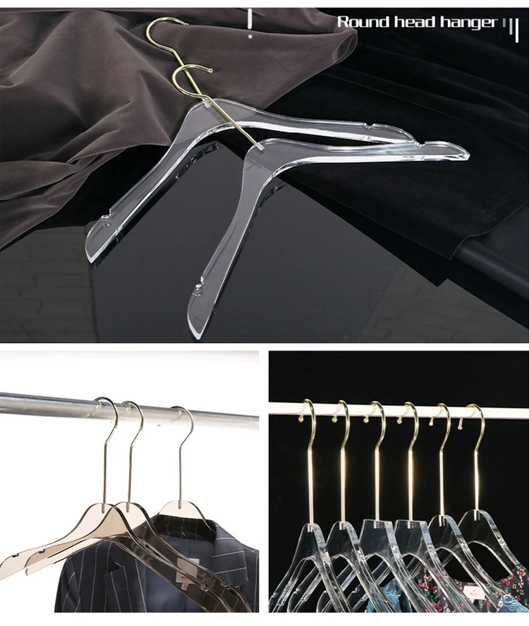 Acrylic Coat Hanger Factory Nonslip Clear Crystal Hanger Acrylic Acrylic Hangers For Clothes