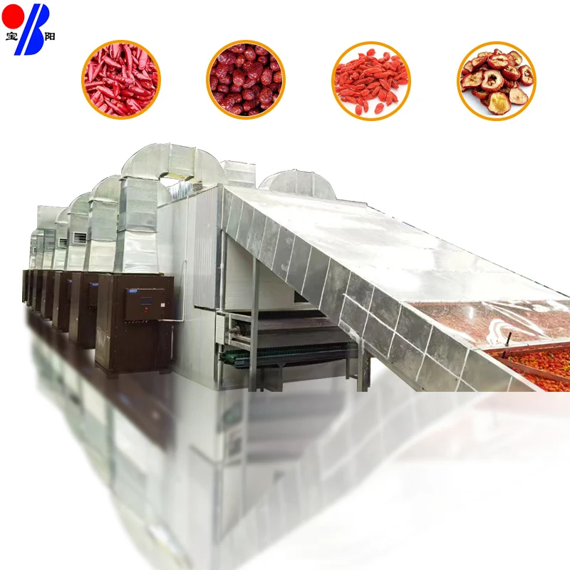 Customizable Industrial Mesh Belt Dryer Machine Rotary Equipment for Food Processing Drying Tea Leaves Forage Grass Powder