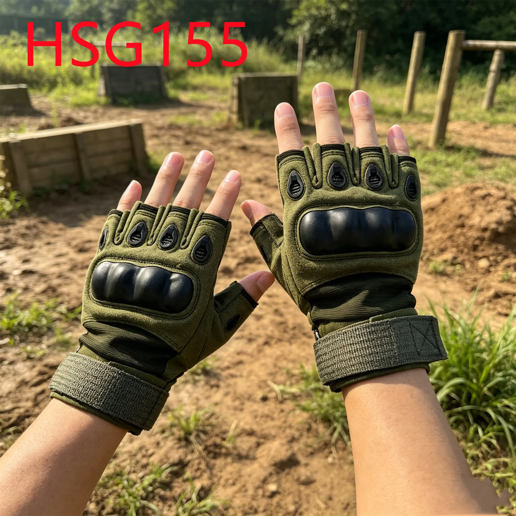 HY,Camping Trips Hand protection Non-Slip Palm Design Hunting Gloves Physical Training Snag Proof Tactical Gear Gloves HSG155