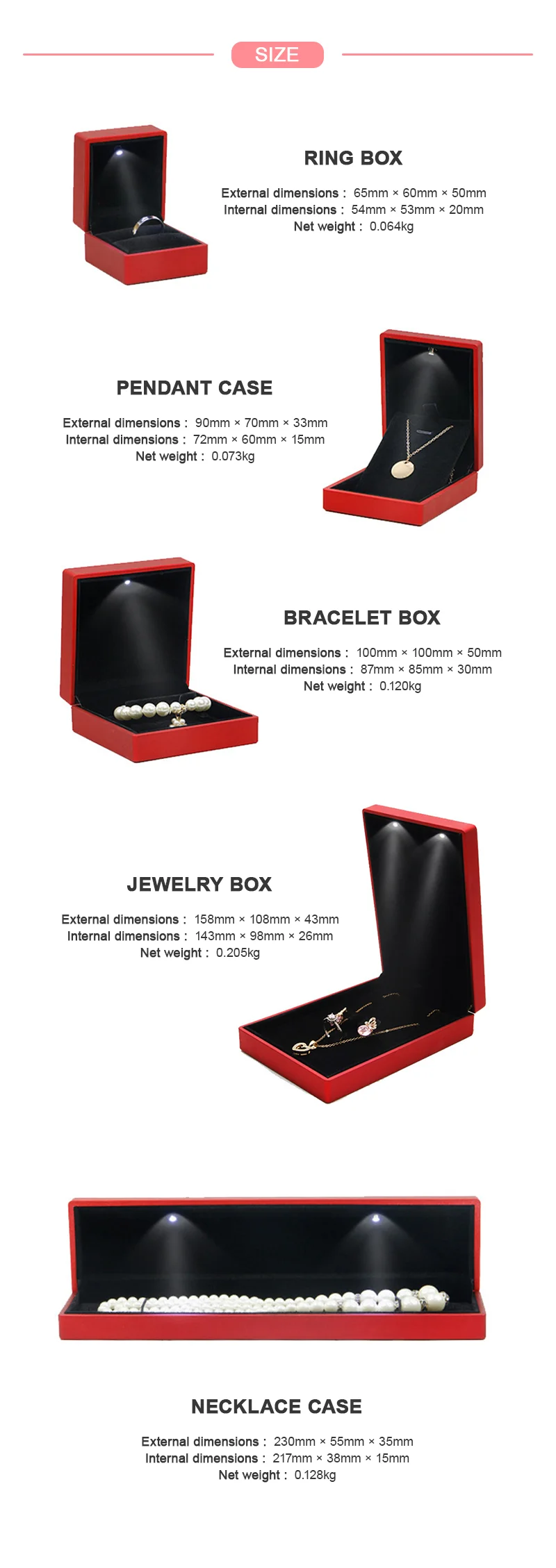 Custom luxury jewelry brand box packaging