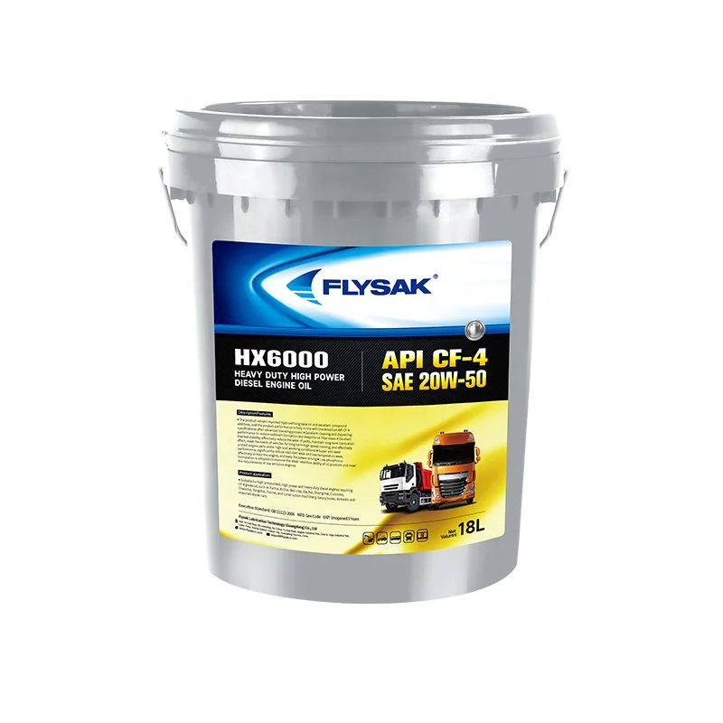 China Manufacturer Heavy Duty High Power CF-4 Diesel Engine Oil 20W-50