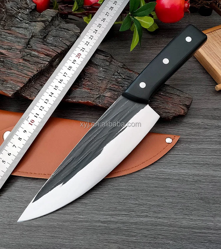 XYJ 2-pieces Set Chef Knife Sleeves Leather Cover Sheath For 8