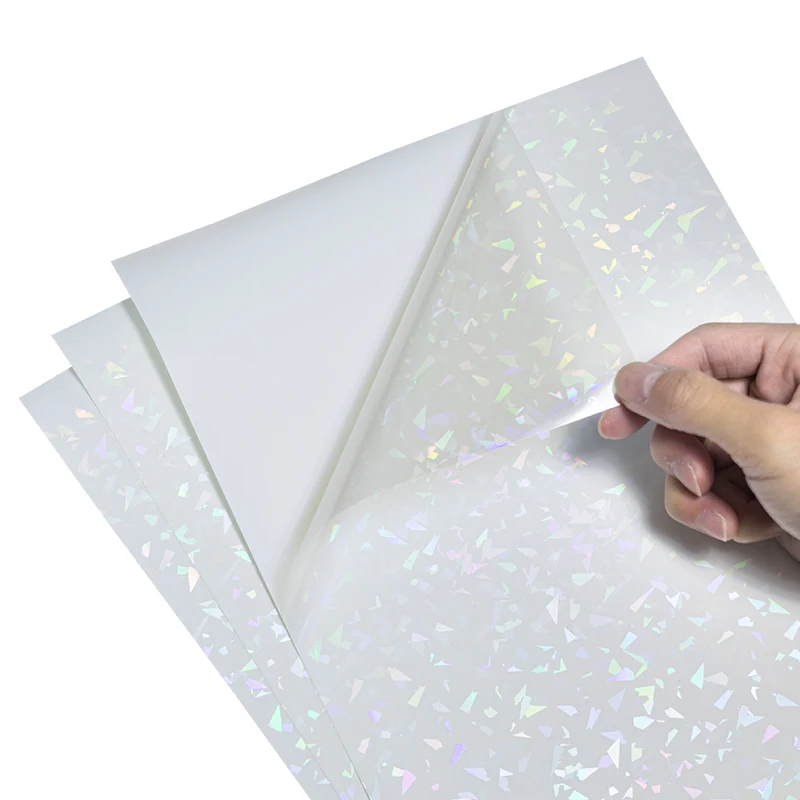 Carta Adesiva Laser Fogli Adesivi In Vinile Lucido A4