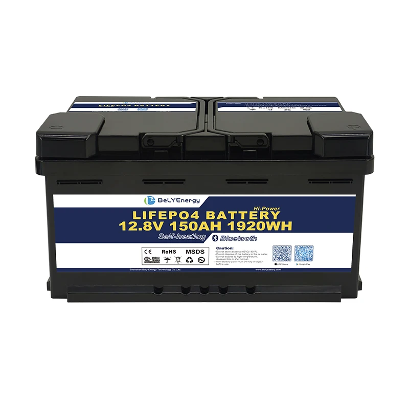 Bely Energy 2024 New Technology 12V 150AH in Communication Lifepo4  for RV caravan Home Appliance