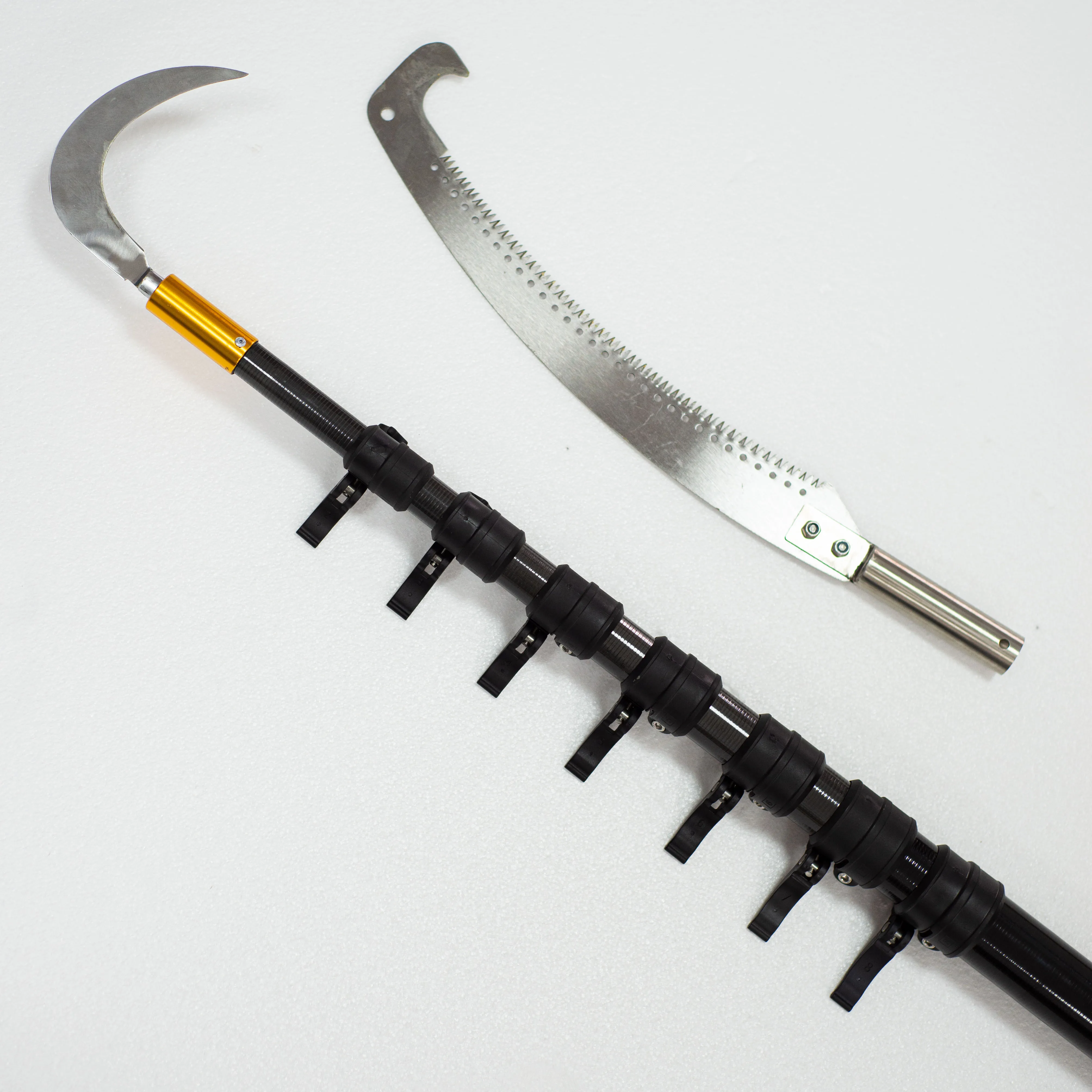 50 Foot 60ft Carbon Fiber Extension Telescopic Pole Olive Harvest Tools