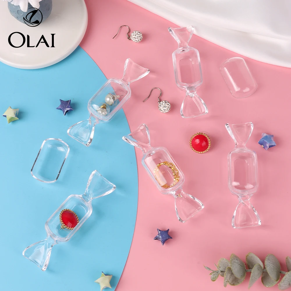 Stock Cheap Gift Transparent Plastic Insert Candy Ring Small Jewelry Storage Box