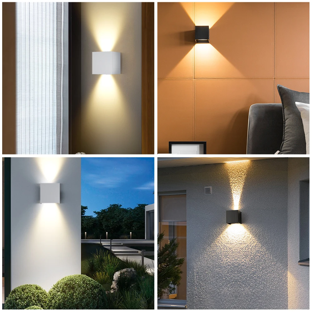 High Quality  IP65 Cube up Down Wall Light/Outdoor Indoor Waterproof Decor Garden Porch Led Wall Light Led Wall Lamp/Wall Lamps