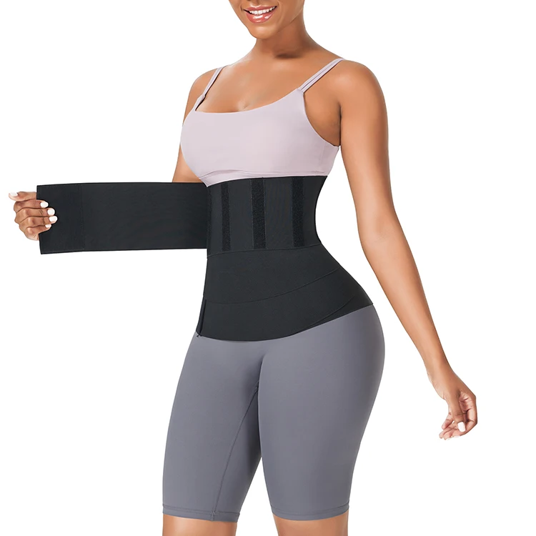 Custom Logo Private Label Waist Trainer Belt Stomach Belly Wrap Workout