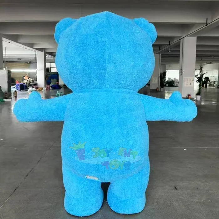 Newly Customized Blue Inflatable Teddy Bear Mascot Adult
