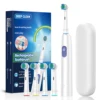White(4 brush haeds+travel box)