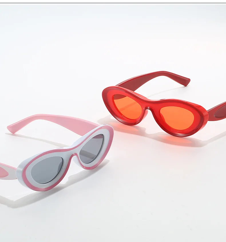 Twooo 2123 Colorful Oval Frame Summer Shades Women Sunglasses 2023