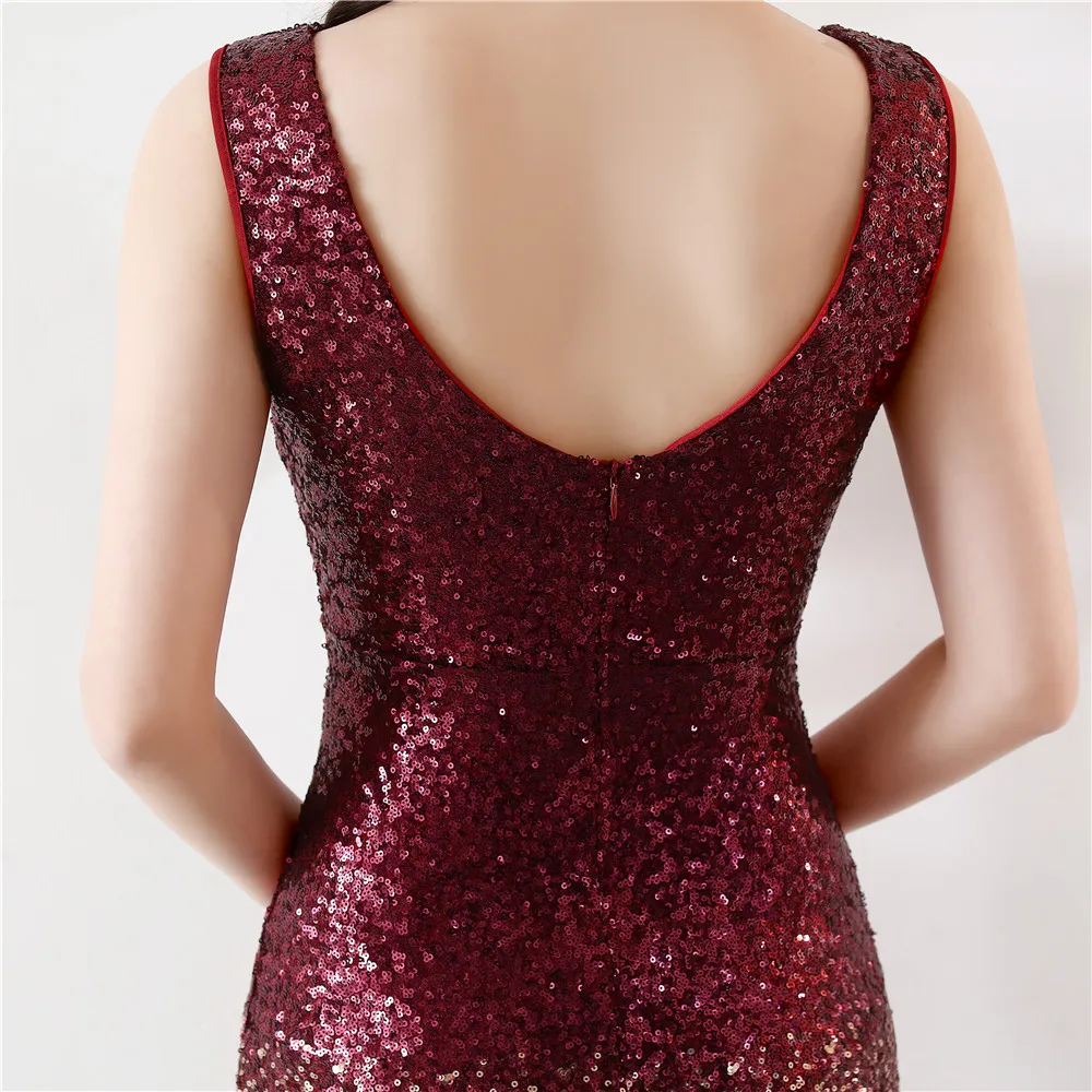 Dress irregular deep V backless | GoldYSofT Sale Online