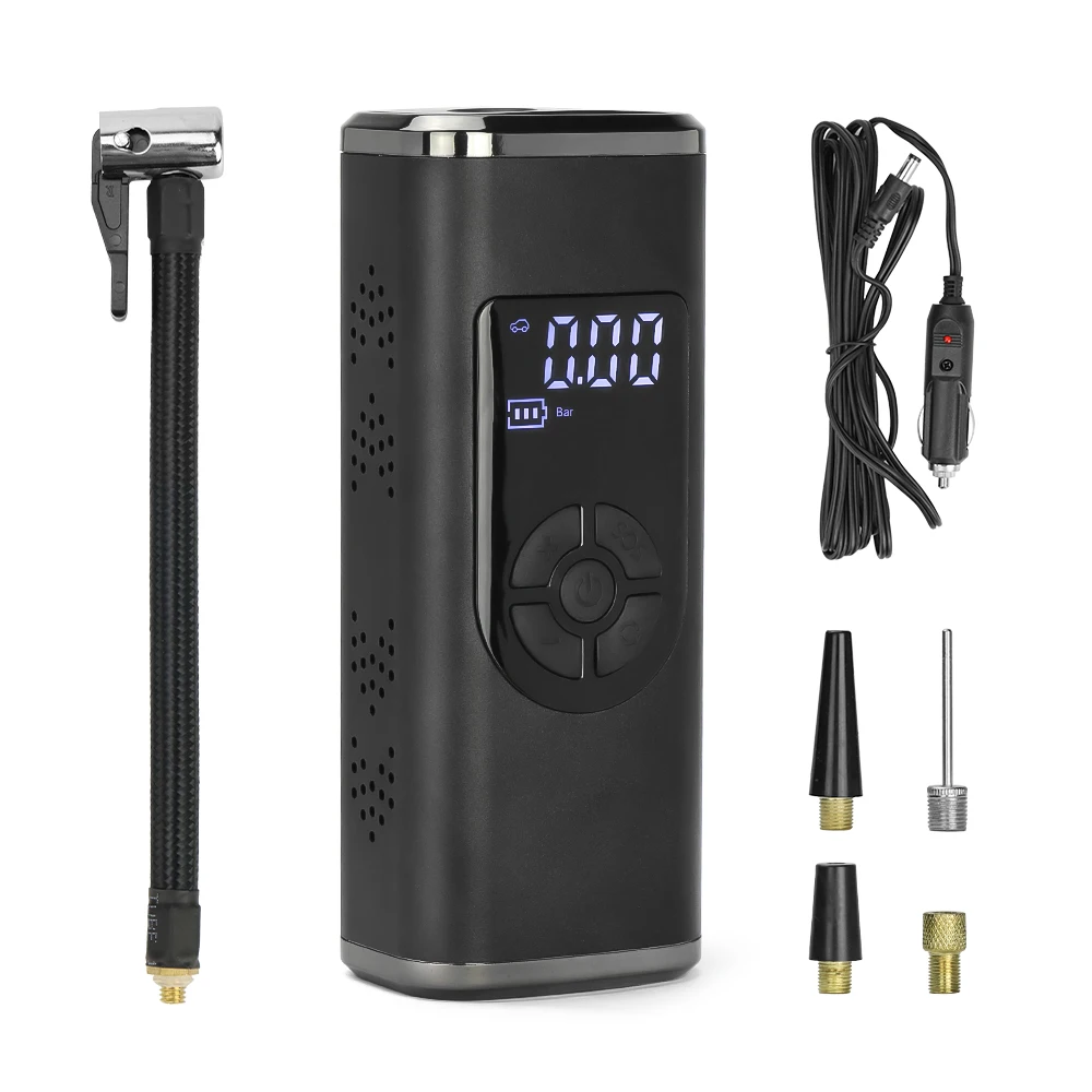 Portable Mini Electric Tire Inflator Handheld Digital Air Pump With ...