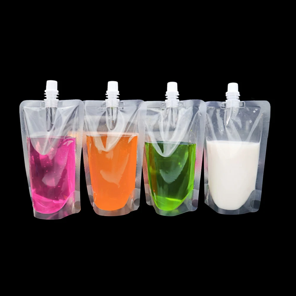 Sachet Mylar Pouch With Spout Clear Stand Up Bag With Zip Lock Plastic ...