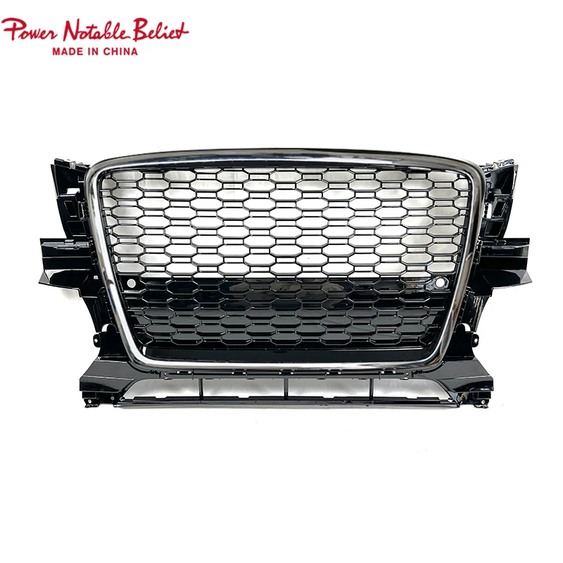 For Audi Q5 Change to RSQ5 SQ5 Front Bumper Grille Ready to Ship Black High Quality Mesh Facelift 2009 2010 2011 2012