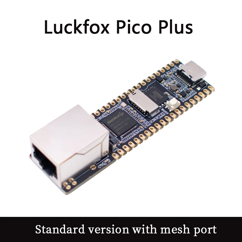 Waveshare Luck-fox Pico Plus - Scheda Di Sviluppo Linux Con RV1103 - Cortex A7 1.2GHz, RISC-V MCU, NPU 0.5TOPS, Porta Ethernet, 512Mb DDR2 - Pre-saldata