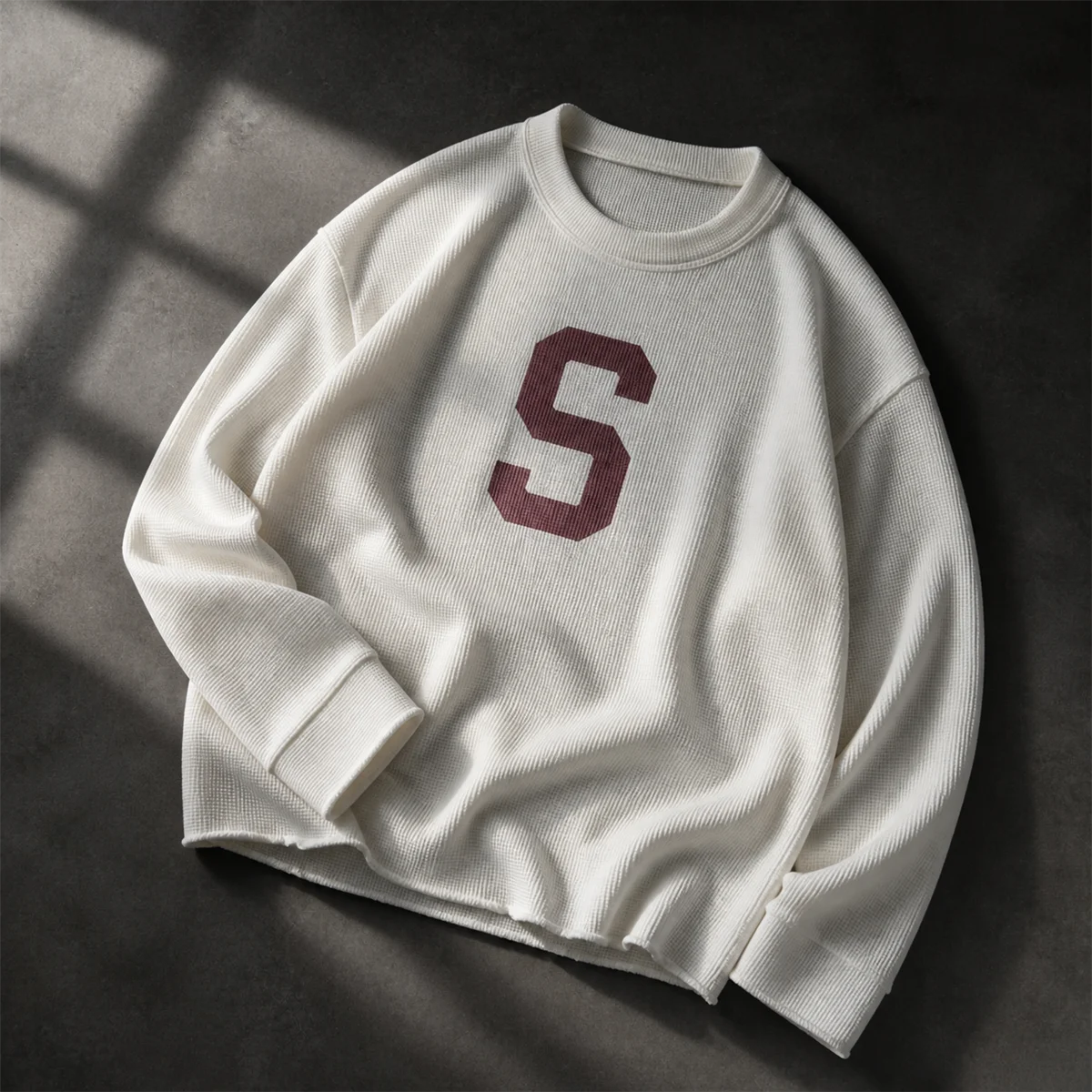 Custom 340grams Cotton Heavy Weight Mens Waffle Jersey Streetwear Hip Hop extra Long t Shirt Digital Print Drop Shoulder Tee gallery 8