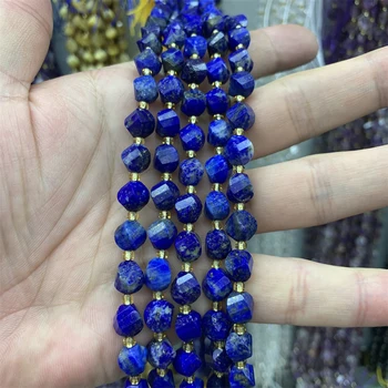 9-10mm Natural Stone Crystal Agate Beads Faceted Loose Bead Charm Bracelet Necklace Jewelry Making 15 inch