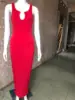 vestido largo rojo