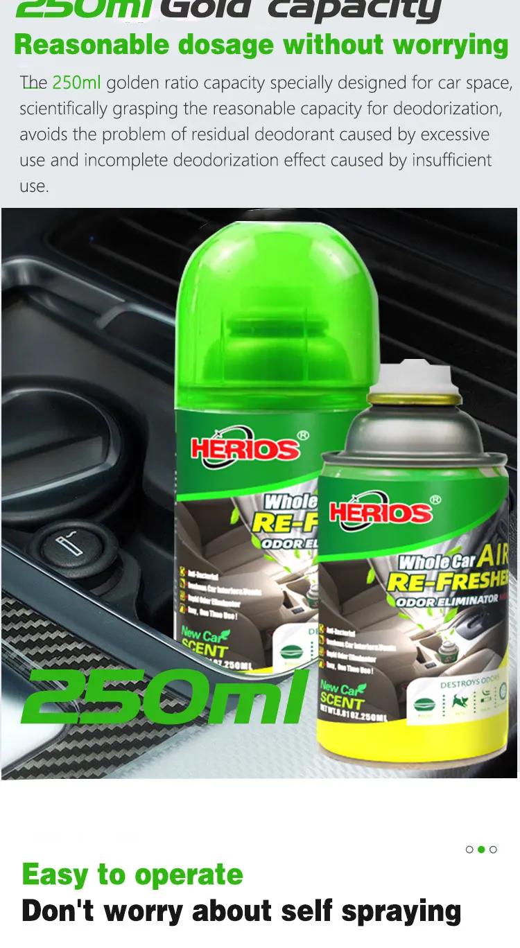 Luxury Car Air Freshener Deodorizer Fresh Scent Car Anti Bacteria Spray