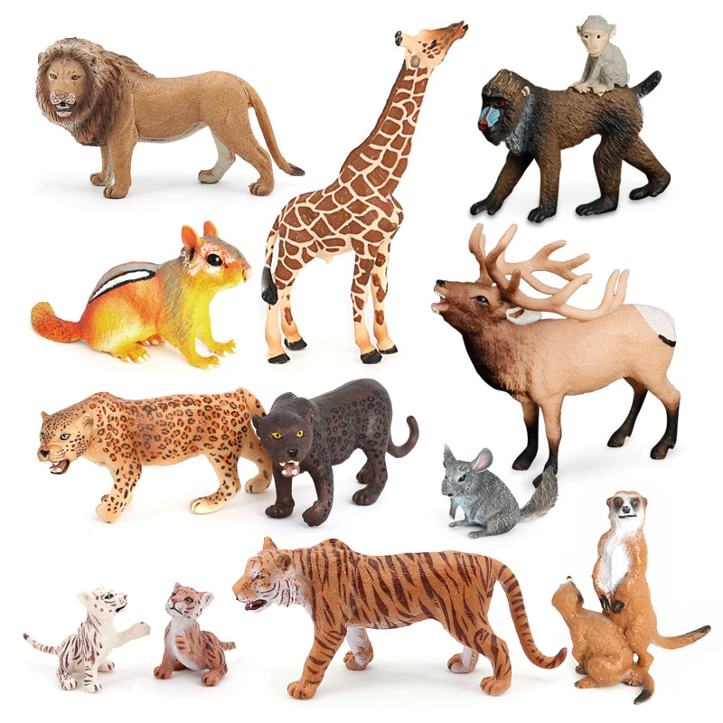 Porfeet Model Toy Simulated Collectible Plastic Simulation Wild