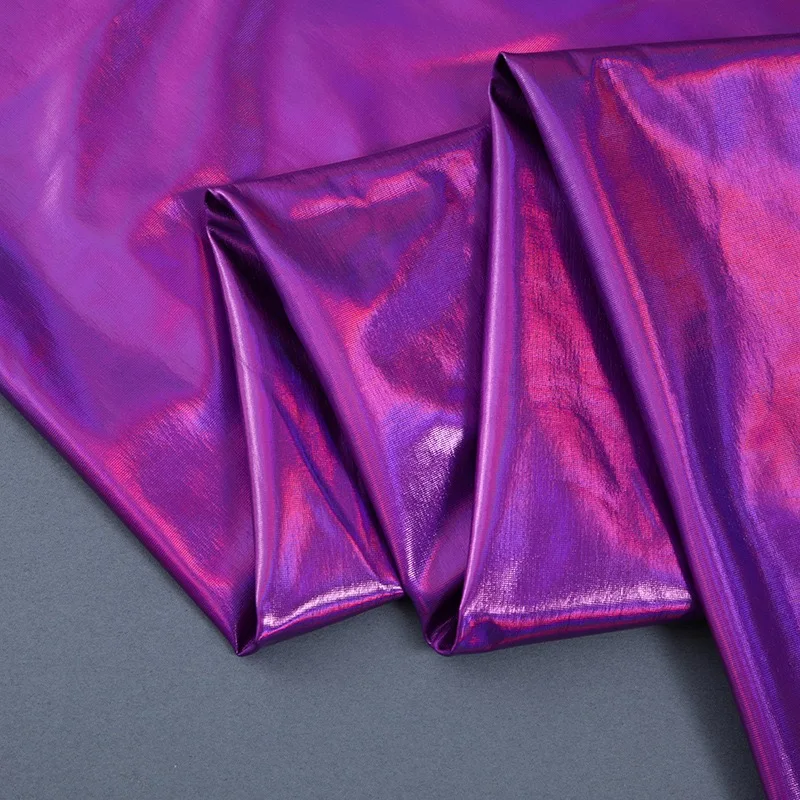 Wingtex Free Sample Shiny Holographic Reflective Polyester Spandex