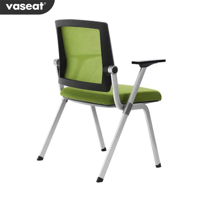 High Quality Desk Conference Task Chair Mesh Back Frame Folding Office Chair Without Wheels