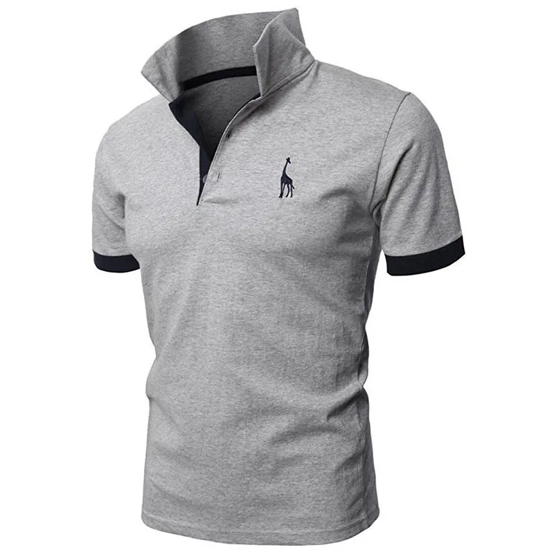Custom Design Your Own Logo Embroidered Deer Polo Shirts Quick Dry Man ...