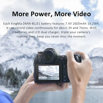 KingMa-DMW-BLJ31 Full Decoded Rechargeable Lithium Battery DMW-BLJ31 for Pan DC-S1 DC-S1R DC-S1H Camera detail image