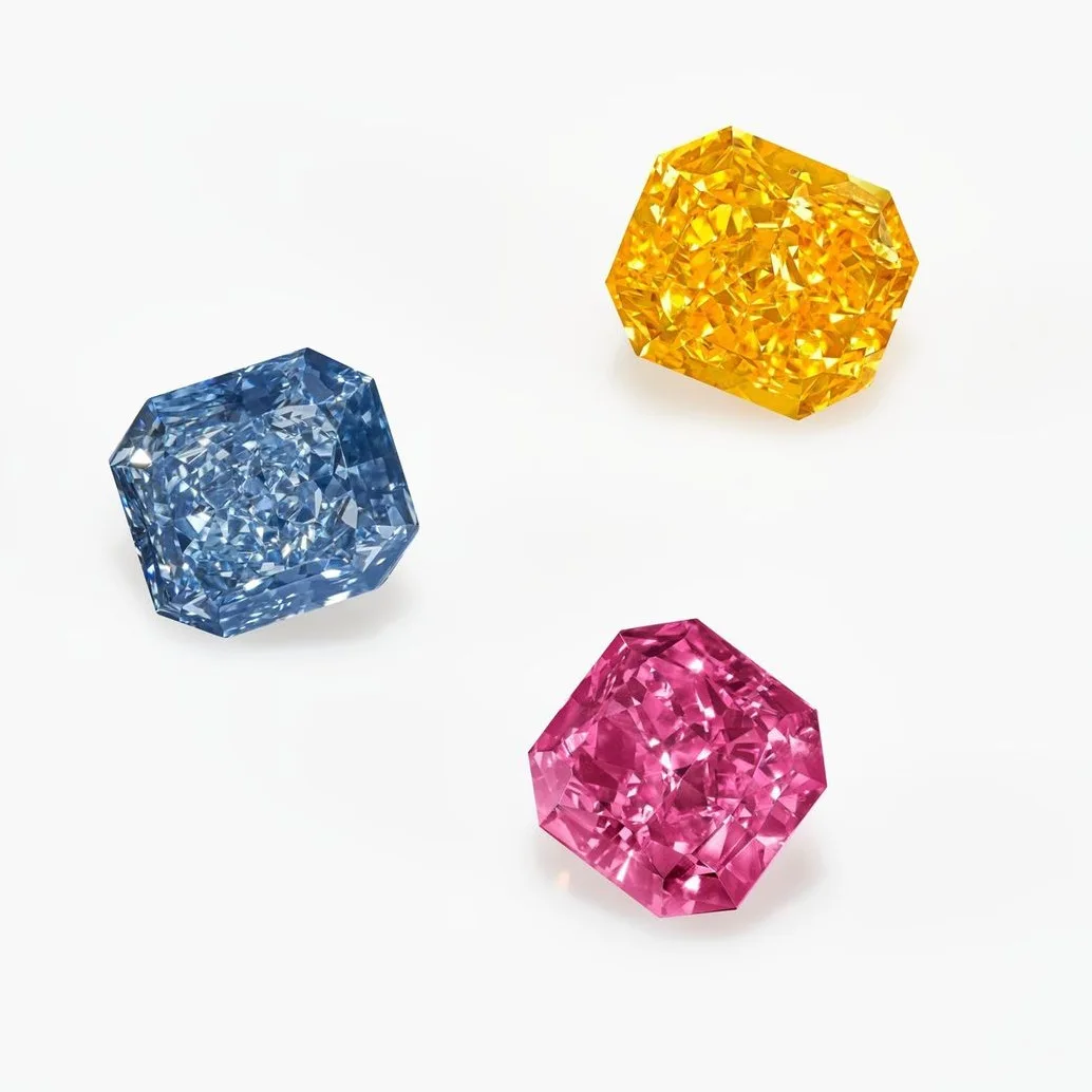 IGI Certified Colored Lab-Grown Diamond Loose Stones 0.5/1/2/3/5 Carats Pear-Shaped