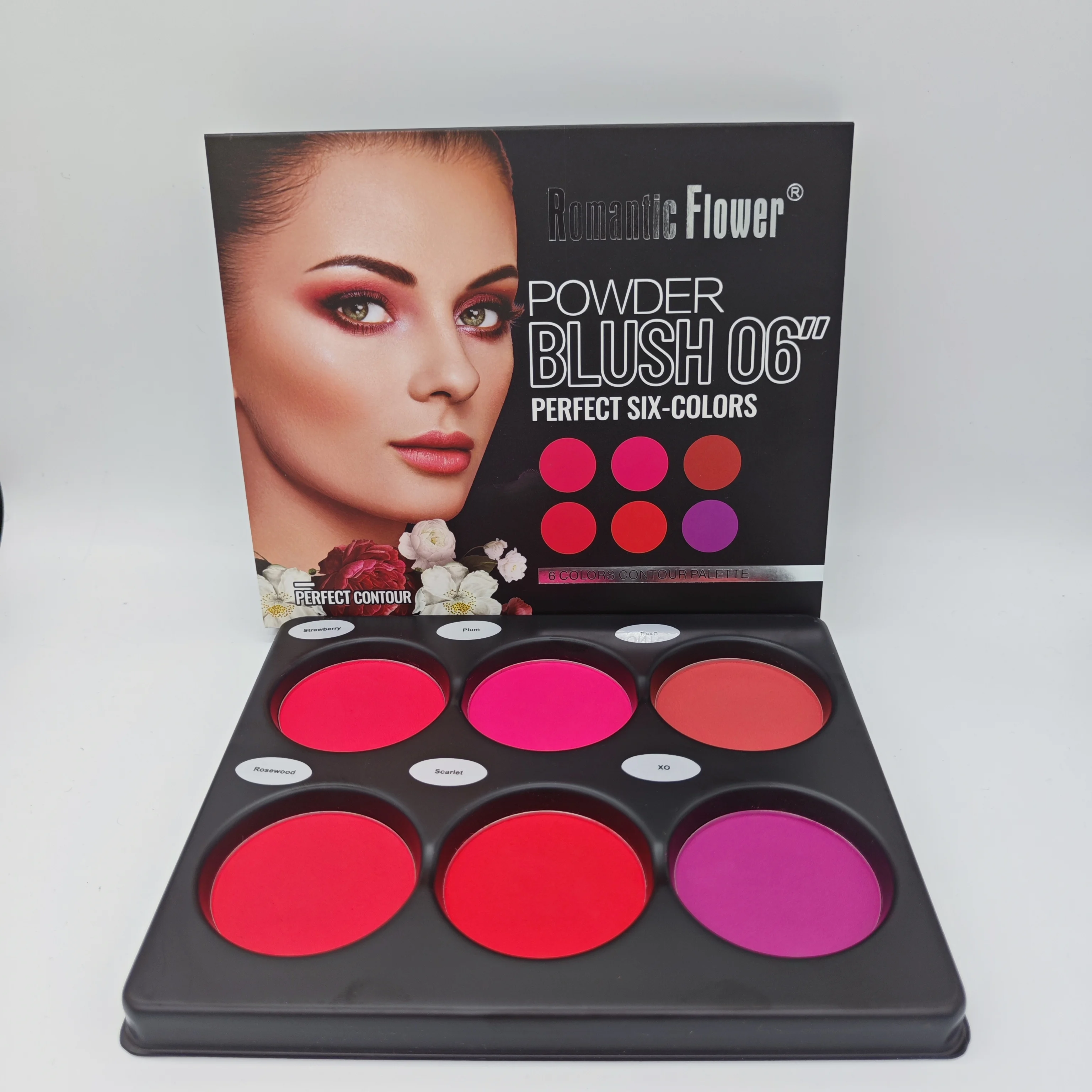 Private Label Custom Your Brand 6 Colors Perfect Waterproof Face Makeup Blush Palette in Stock