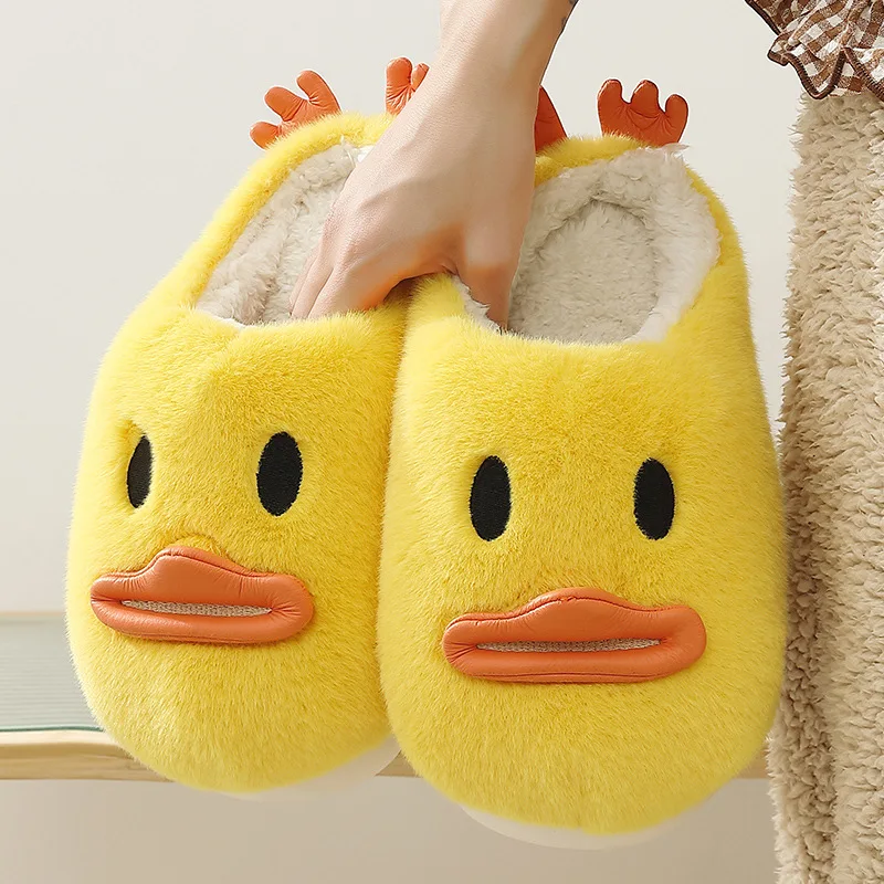 Cute Duck Slippers Women Shoes Winter